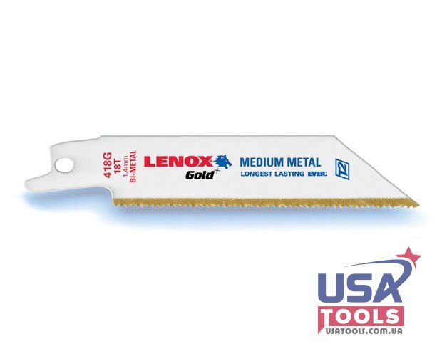 10 см полотно 18 TPI Bi-M по металу Lenox Gold 418G