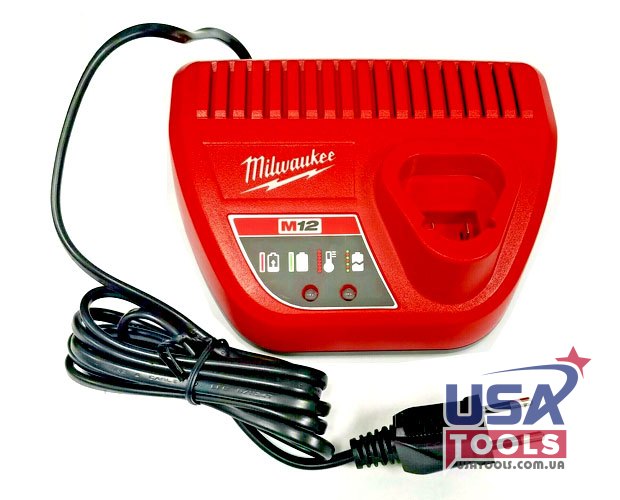 Зарядний пристрій 220В (3.0 А/год) EURO для акумуляторів M12 Milwaukee 48-2459