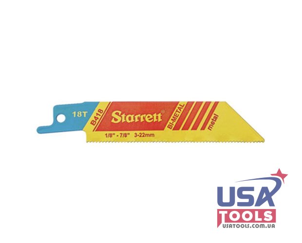10 см полотно 18 TPI Bi-Metal по металлу Starrett B418