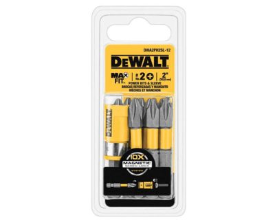 Набір з 11 шт Ph2 50 мм ударних біт з кільцевим магнітом MaxFit DeWALT DWA2PH2SL-12