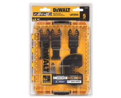 Набор из 5 полотен для мультитула (мультиинструмента) в кейсе ToughCase DeWALT DWA4216