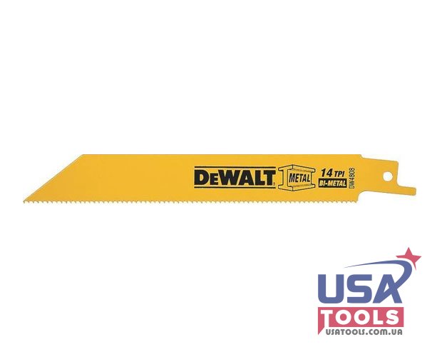 15 см біметалічне 14 TPI полотно для шабельної пили по металу DeWALT DWAR614