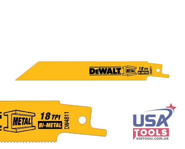15 см біметалічне 18 TPI полотно для шабельної пили по металу DeWALT DWAR618