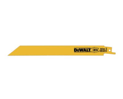 20 см біметалічне 14 TPI полотно для шабельної пили по металу DeWALT DWAR814