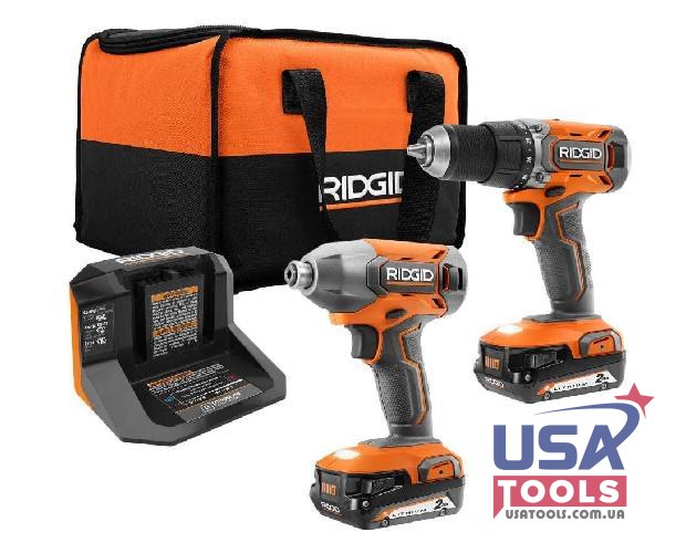 Набір шурупокрутів (2 х 2.0 Ач) 18В Li Ridgid/AEG R92721 (комплект)