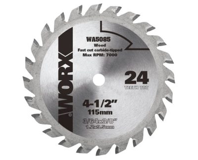 Пильный диск 115 мм / 9.5 мм (4 1/2') на 24 зуба по дереву Worx WA5085